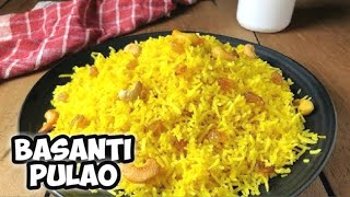 how to make basanti pulao in bengali stylebengali basanti pulaoranna recipe [upl. by Ahseeyt]