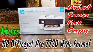 HP Officejet Pro 7720 Wide Format Unboxing  Ahmad Latif [upl. by Leeth]