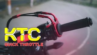 KTC Original Quick Throttle Installation on My Gixxi  Naimur Creation  Gixxer Monotone  2023 [upl. by Allerym]