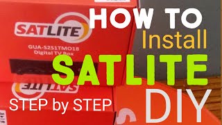 PART 1 ACTUAL SATLITE INSTALLATION GUIDE TUTORIAL STEP BY STEP DISH PART [upl. by Gayner]