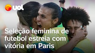 Olimpíadas Seleção feminina de futebol vence Nigéria na estreia em Paris com gol de Gabi Nunes [upl. by Lanam]