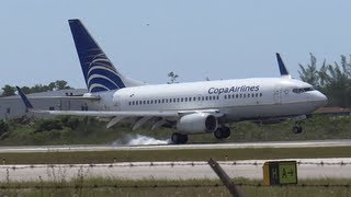 Drunk Landing Copa Airlines  Boeing 737700  HP1520CMP [upl. by Ycrad]