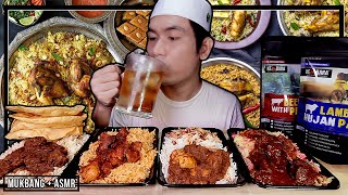 ABAH BERBUKA DGN 4 JENIS NASI YG RARE  BOLEH KE HABISKAN   ASMR MUKBANG [upl. by Reyam252]