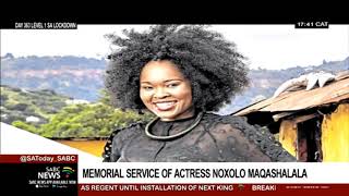 Friends and family pay tribute to late actress Noxolo Maqashalala [upl. by Grenville]