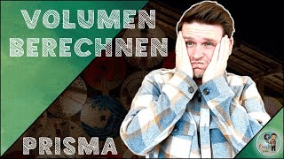 VOLUMEN von einem PRISMA berechnen  MATHE schnell erklärt [upl. by Lirrehs79]