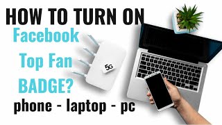 How to TURN ON your TOP FAN BADGE From your FB Account or FB Page using your Phone Laptop or PC [upl. by Llemrej]