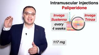 Schizophrenia  Intramuscular injections  Paliperidone [upl. by Ardnaiek131]