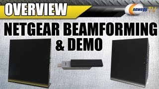 Newegg TV Netgear Beamforming amp Demo [upl. by Aihsiek848]