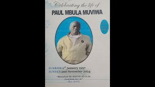 PAUL MBULA MUVIWA FAREWELL [upl. by Yelraf]