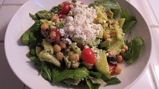 Garbanzo Bean Salad  Deliciously Quick amp Easy How To Recipe [upl. by Eyoj135]