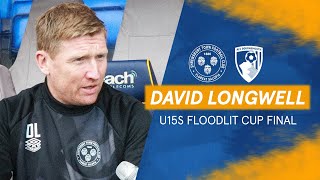 U15s Floodlit Cup final  David Longwell interview [upl. by Oleic]