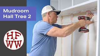 Mudroom Bench Ep4 Hall Tree Install [upl. by Gaspard]