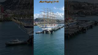 Royal Clipper Tall Ship Cruise Ship Docked in Martinique cruiseship princesscruiseline Tallship [upl. by Marybelle]