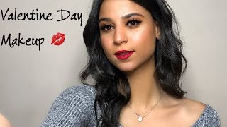 VALENTINE DAY MAKEUP  Dina Dash [upl. by Leacim650]