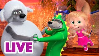 🔴 LIVE 🐻👧 Masha y el Oso 2024 💃🎶 Bailando contigo 🎬 Masha and the Bear [upl. by Ahsekat]