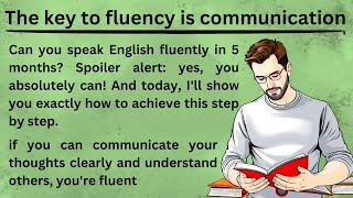 The key to fluency is communication  Graded Reader  Learn English Through Stories  Storytelling [upl. by Notgnirra731]