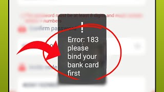 error 183 please bind your bank card first 91 club  please bind your bank card first [upl. by Alikat]
