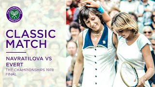 Martina Navratilova vs Chris Evert  Wimbledon 1978 Final  Full Match [upl. by Aslin775]