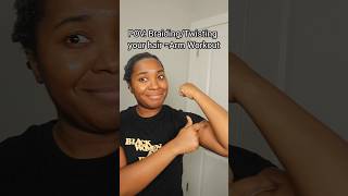 TwistBraidLocing HairArm Workout shorts pov workout twists braids locs naturalhair facts [upl. by Nemhauser]