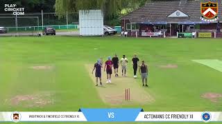 Wightwick amp Finchfield CC Friendly XI v Actonians CC Friendly XI [upl. by Hawthorn]