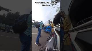 Newton’s 3rd Law Of Motion automobile bajajpulsar biker ns200 bikelife pulsarns [upl. by Ahsie945]