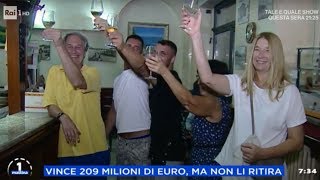 Superenalotto vince 209 Milioni ma non li riscuote  Unomattina 13092019 [upl. by Ress917]