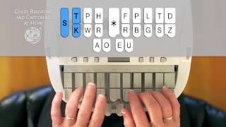 How to Write on the Steno Machine  CALL 8772530200 Court Reporting and Captioning at Home [upl. by Airitak]