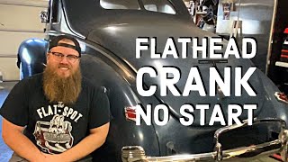 Flathead Ford Crank No Start 1940 Ford [upl. by Ehtnax772]