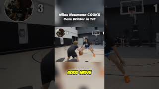 Niles Neumann COOKS Cam Wilder in 1v1 basketball rodwaveelite aau highlights [upl. by Richella]