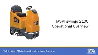 TASKI swingo 2100 Operational Video [upl. by Attenna323]