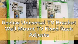 Review Universal TV Bracket Wall Mount TV Fixed Rack Adjustable TV Holder LED LCD Plasma TV Mountin [upl. by Aehsrop118]