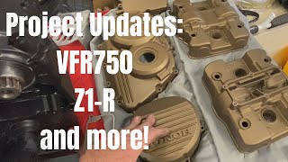 Project Updates Z1R swing arm VFR750 resto and a future subscriber giveaway [upl. by Pears861]