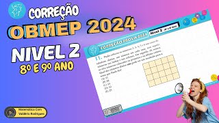 OBMEP 2024 NIVEL 2 QUESTÃO 11 PROVA OBMEP 2024 NIVEL 2 [upl. by Colis]