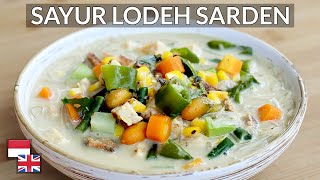 Pengganti Opor Resep Sayur Lodeh Sarden Gurih Sehat [upl. by Norit90]