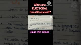 Explain Electoral Constituencies Class 9th civics 🇮🇳 chapter 3 🗳️  Electoral Politics  🙏 [upl. by Euqram766]