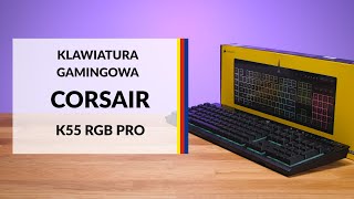 Klawiatura Corsair K55 RGB Pro – dane techniczne – RTV EURO AGD [upl. by Eugeniusz]