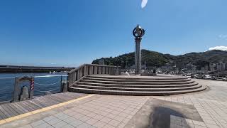 熱海サンビーチ 恋人の聖地 親水公園ムーンテラス Atami Sun Beach Lovers Sanctuary Shinsui Park Moon Terrace [upl. by Refannej932]