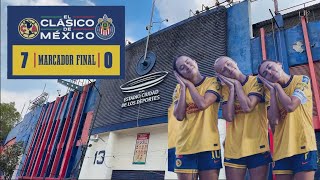 AMÉRICA FEMENIL GOLEÓ 70 A CHIVAS EN EL ESTADIO CD DE LOS DEPORTES [upl. by Guinevere]