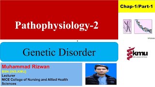 Pathophysiology2  Genetic Disorder  chap1  Part1  UrduHindi  KMU slides with basic MCQS [upl. by Orfinger]