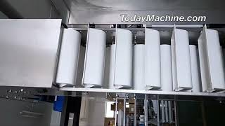 Automatic vertical 1kg 2kg 5kg beans grain packaging machine 14 heads weigher vffs granule oat packi [upl. by Hays840]