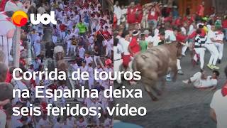 Corrida de touros na Espanha deixa seis pessoas feridas em meio à confusão veja vídeo [upl. by Waechter427]