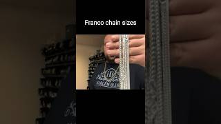 FRANCO CHAIN SIZE COMPARISON [upl. by Rolan]