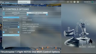 Fly the Skies Configure Thrustmaster TFlight HOTAS One Flight Stick for Microsoft Flight Simulator [upl. by Adihsaar667]