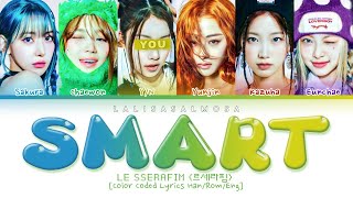 LE SSERAFIM 르세라핌 amp YOU AS A MEMBER  SMART  Karaoke EASY LYRICS [upl. by Hairacaz]