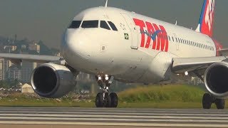 SHOW de Decolagens no Aeroporto Santos Dumont Rio de Janeiro [upl. by Giardap]