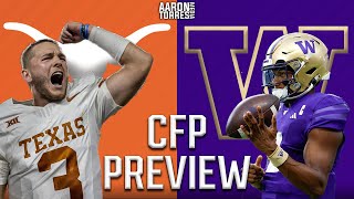 Texas vs Washington Preview  College Football Playoff First Look [upl. by Adnilema]