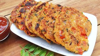 Potato Veggie Pancakes Recipe in Hindi by Indian Food Made Easy [upl. by Keelby512]