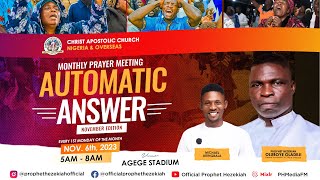 PROPHET HEZEKIAH OLADEJI ministering  AUTOMATIC ANSWER NOVEMBER EDITION 2023 [upl. by Jaunita]