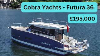 Boat Tour  Cobra Yachts Futura 36 Fly  £195000 [upl. by Nyleuqcaj]