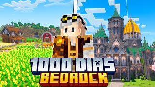 SOBREVIVI 1000 DIAS NO MINECRAFT BEDROCK EDITION [upl. by Os]